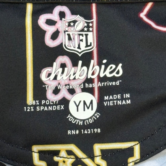 Chubbies NFL Washington Commanders Performance Polo Youth Medium 10/12 NWT - Picture 3 of 6